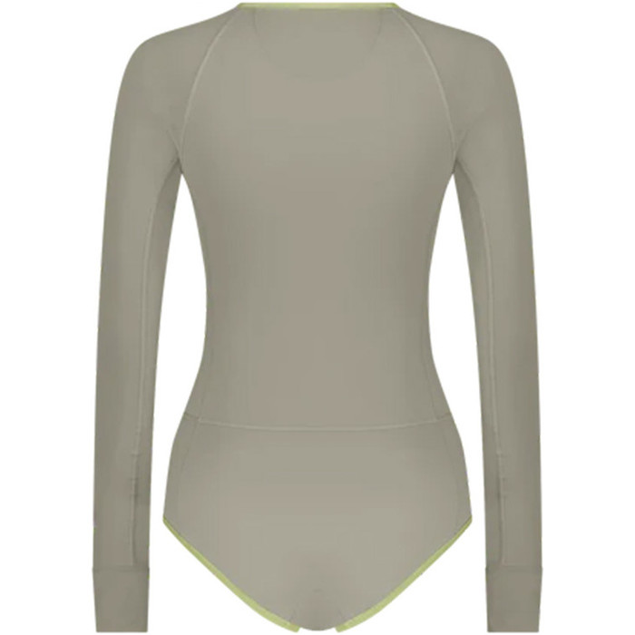 2023 Wallien Womens One Piece Long Sleeve Front Zip Swimsuit 102001 - Moon